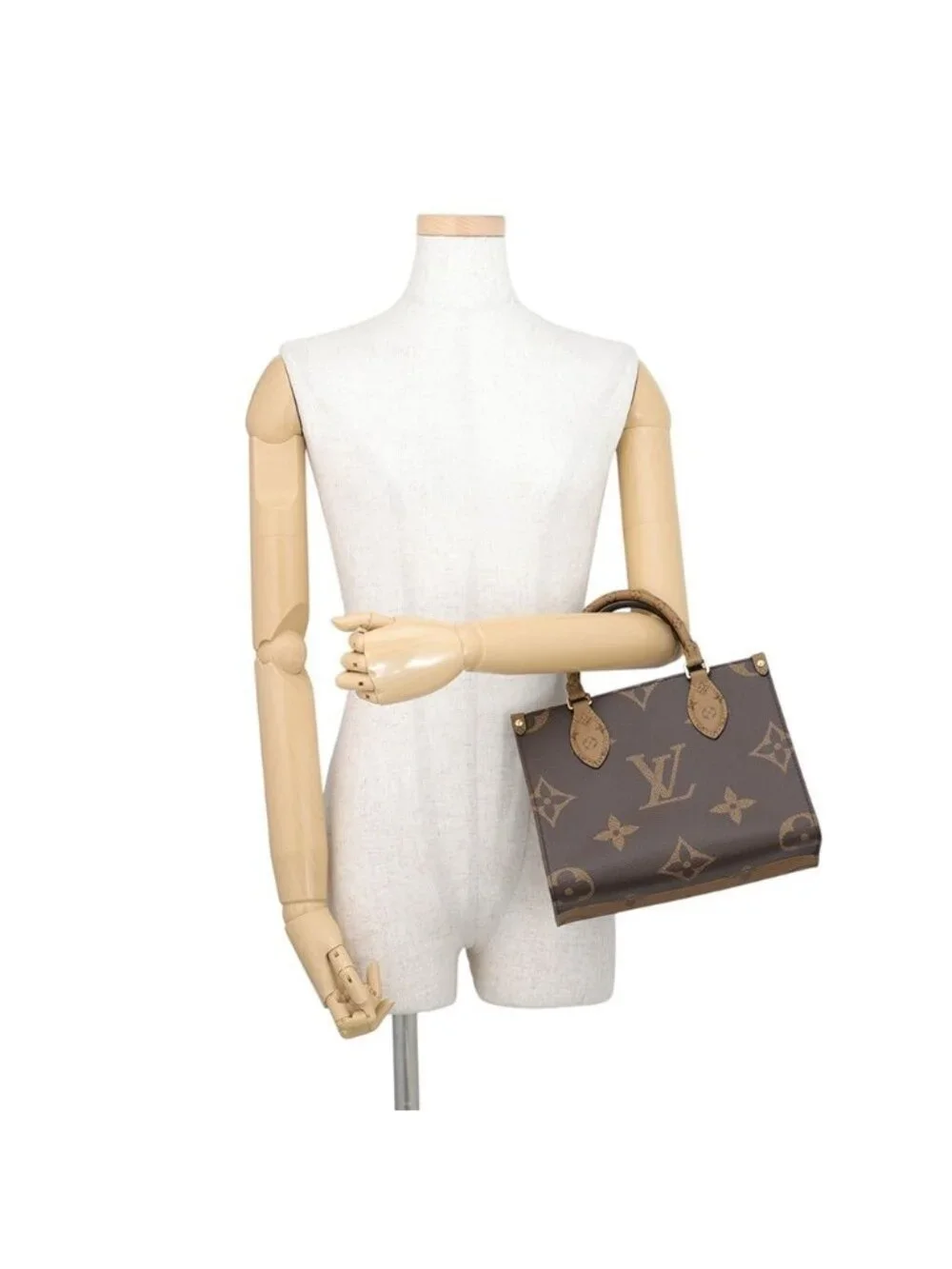 Louis Vuitton Monogram Reverse Giant On The Go PM 2-Way Tote Bag